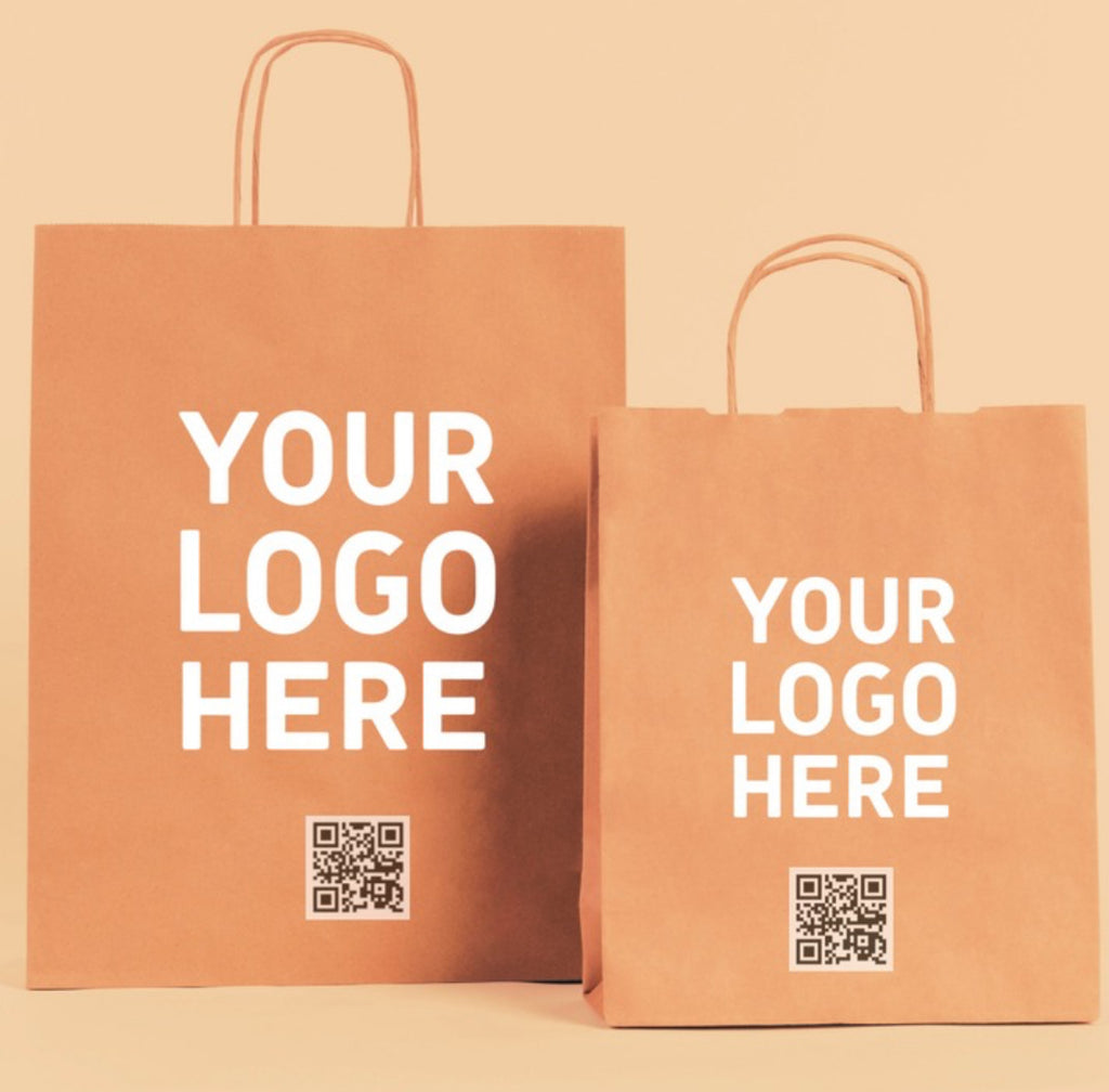 Custom paper Bag-Kraft brown Twisted Handle