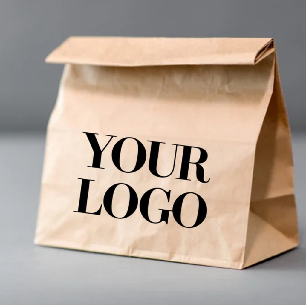 Custom Kraft Brown Paper Bag With No Handle